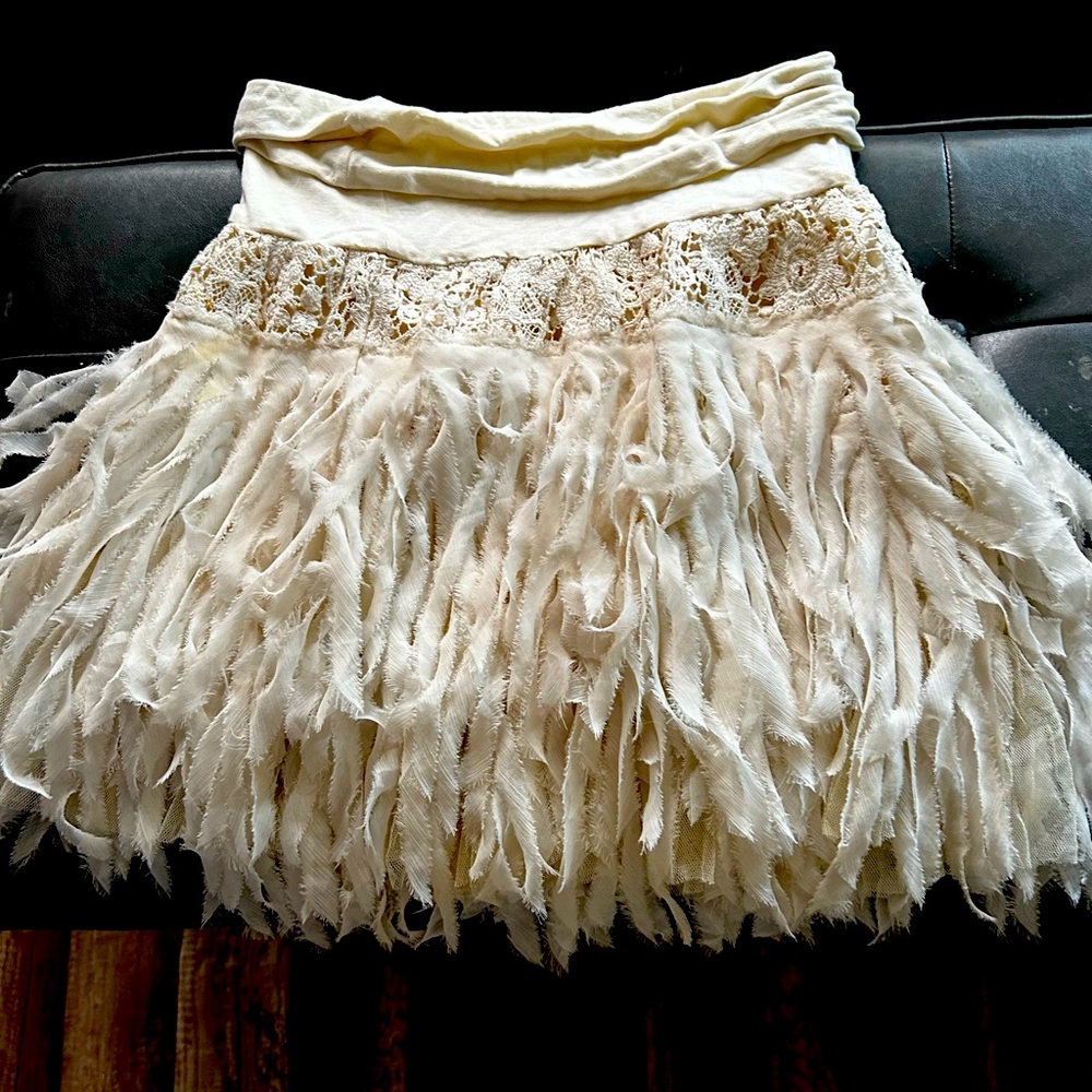 Free People one Vintage Boho Layering Skirt xs